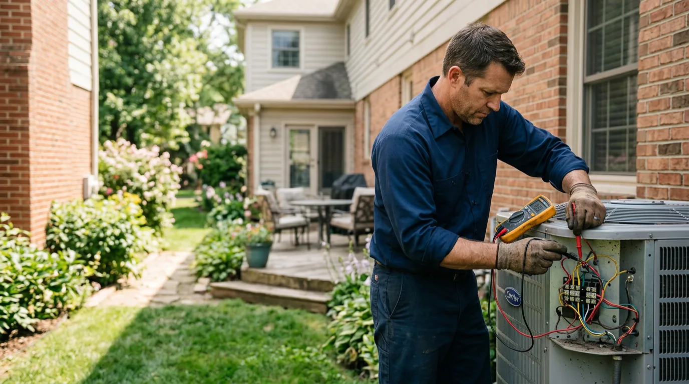 HVAC technician working near Glens Fork, KY
